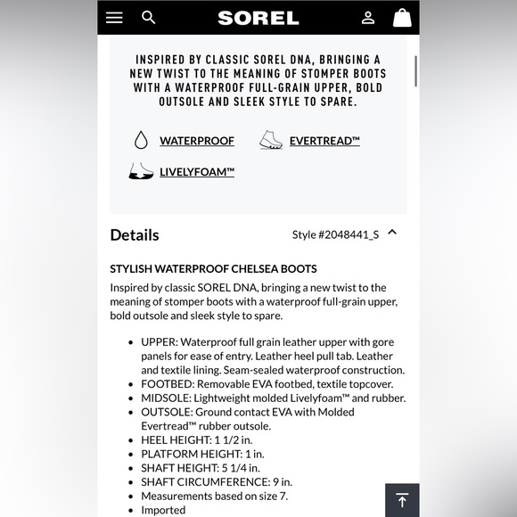 Sorel Caribou X Women’s Chelsea Waterproof Boot ✨ Canoe / Tippet Size 8.5 - Picture 6 of 16